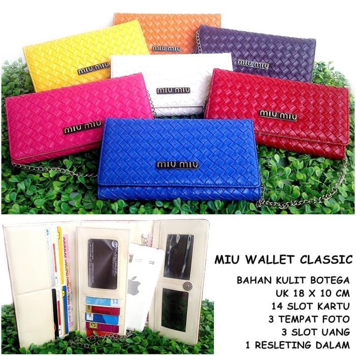 MURAH DOMPET MIU-MIU 03 BOTEGA MURAH - COKELAT MUDA
