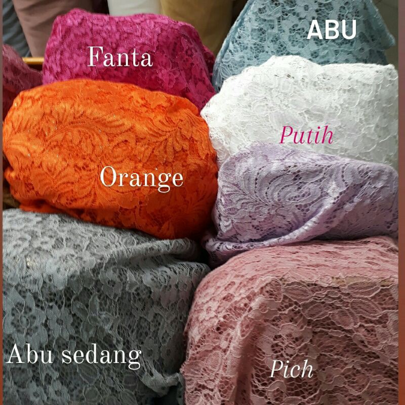 Bahan brukat/Bahan brukat gliter/Brukat mutah