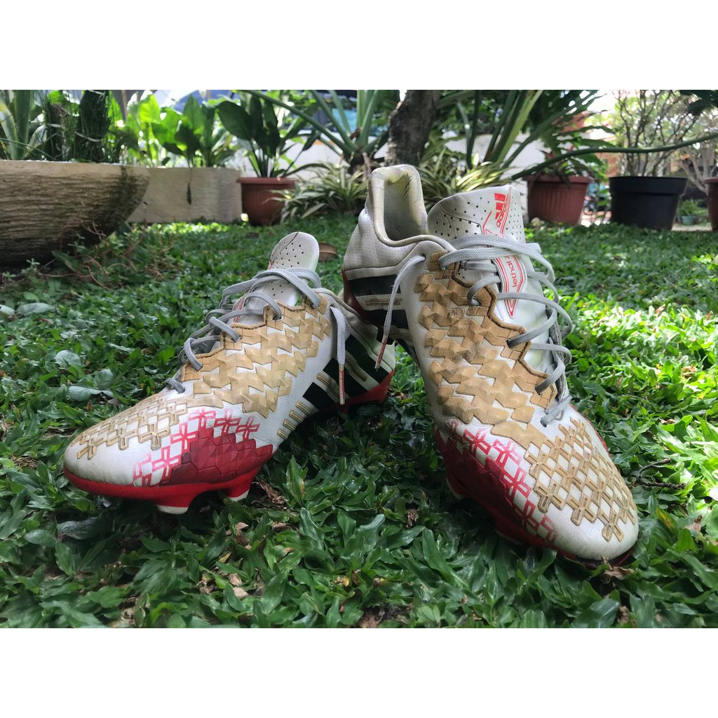 Adidas Predator LZ TRX FG Wht Blk Red 42 2/3 atau 27cm