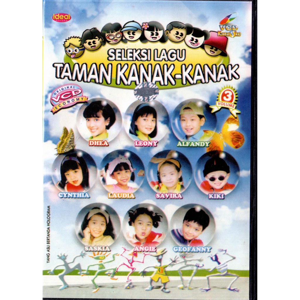 VCD KARAOKE SELEKSI LAGU TAMAN KANAK (TKK) VOL 3