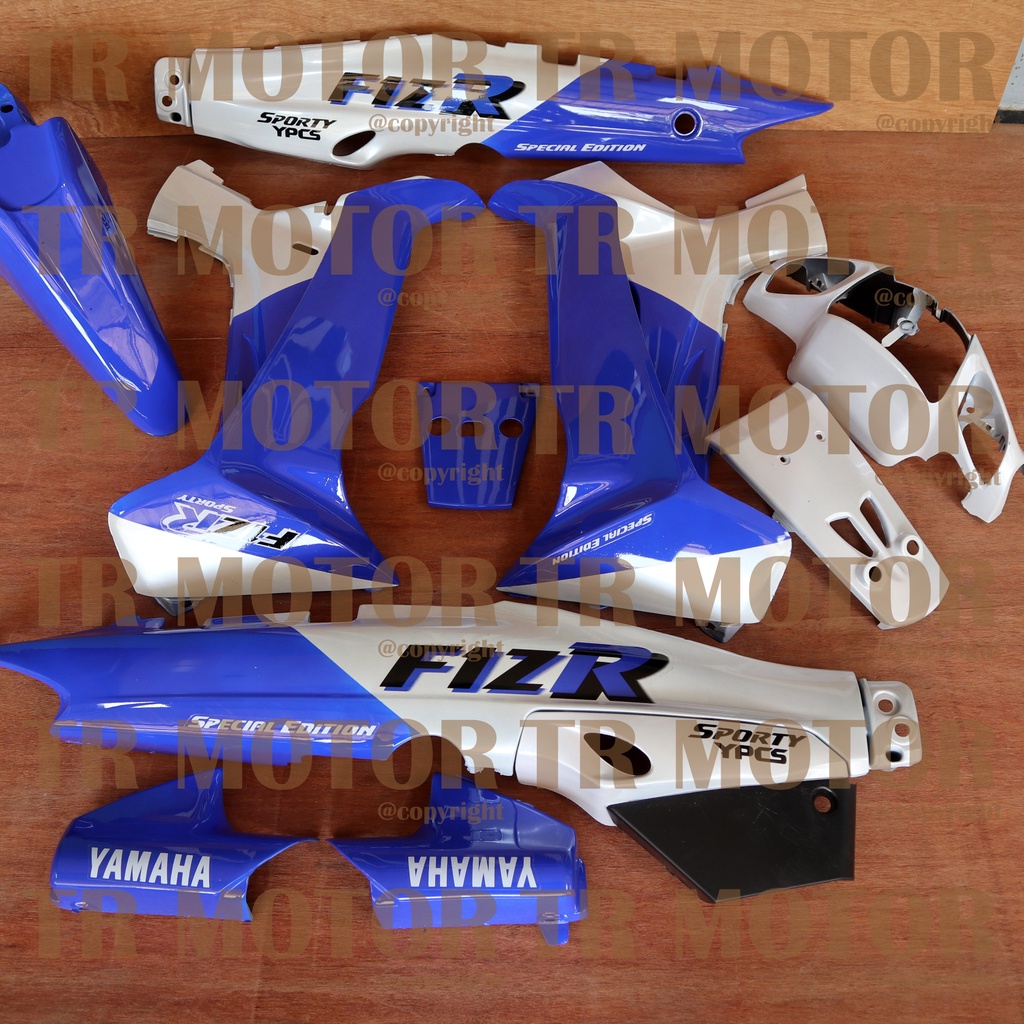 Cover Body Fizr F1zr Malboro Biru Full Set Halus Cover Bodi Yamaha Fiz r
