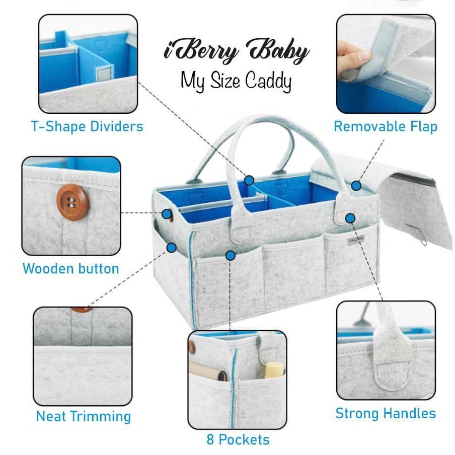 Iberry my size Caddy with removeable flap