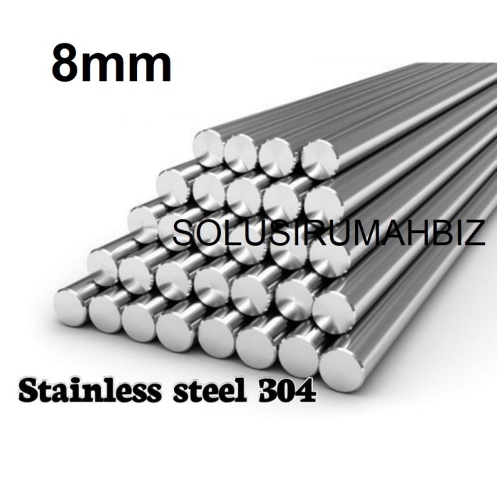 as stainless steel 304 dia. 8mm x 100 cm shaft 304 / round bar