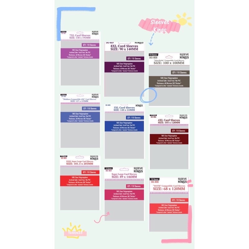 [55/110sheet] sleeve kings/inner sleeve postcard/kings sleeve postcard/postcard sleeve