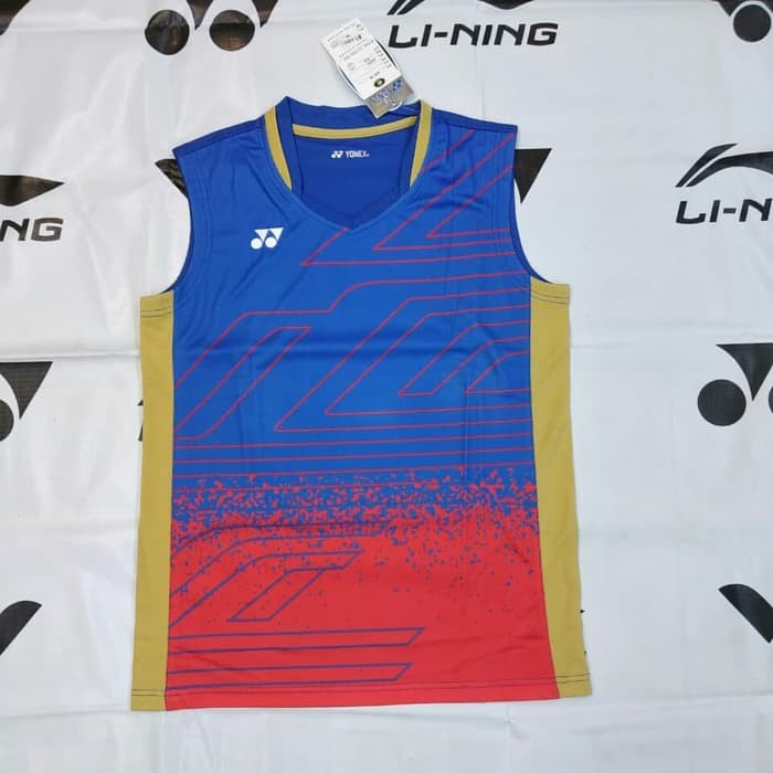 Baju Kaos Singlet Badminton Import Yonex Benhur Merah