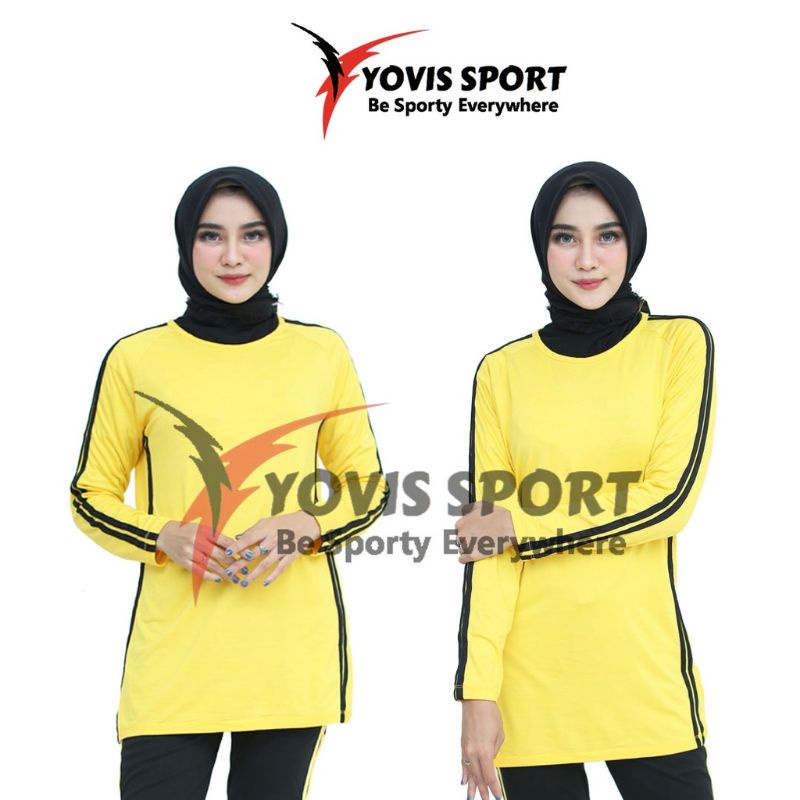 Baju Atasan  Senam  Wanita  Yovis  Sport  Original