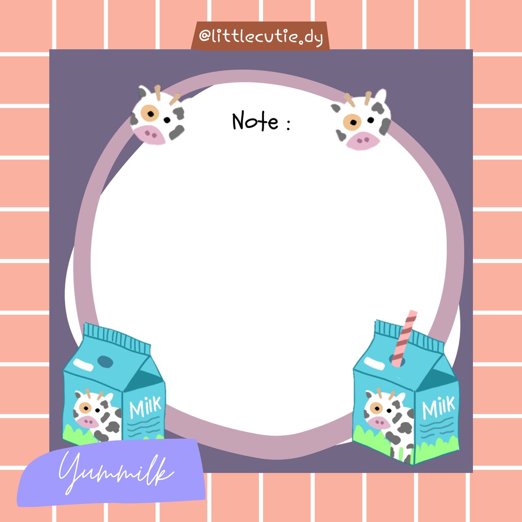

Memo pad - YUMMILK