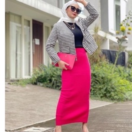 rajut premium, rok span rajut, rok rajut, rok knit rajut premium ALLSIZE BY GALLERAJ.ID