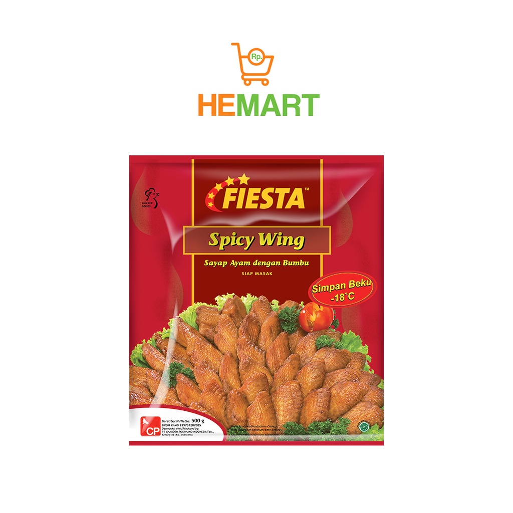 

Chicken Wing, Fiesta Spicy Wing, Bandung 500gr