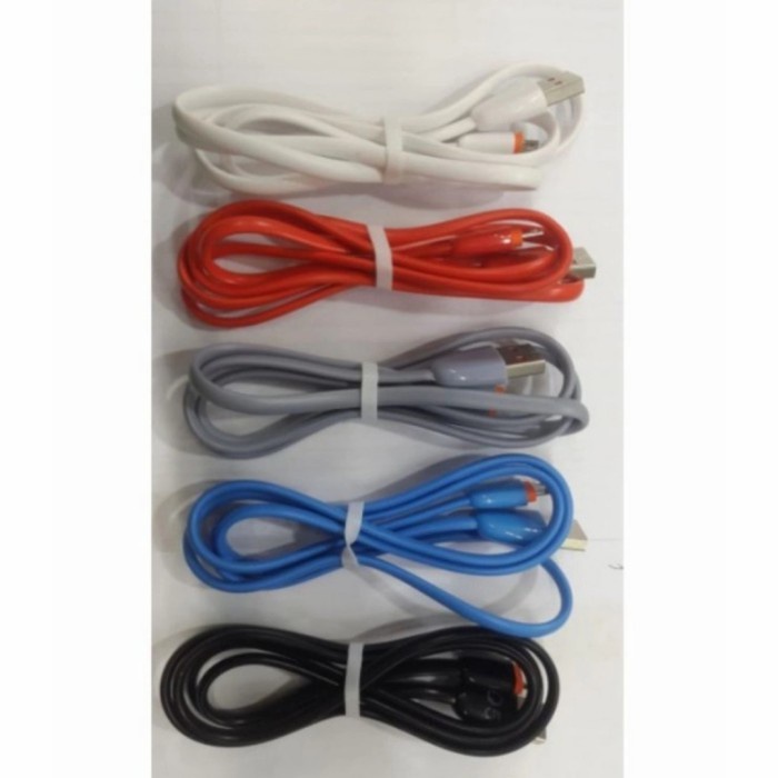 Kabel Data Warna D5 Micro V8 1 Toples 30 pcs Fast Charging Grosir