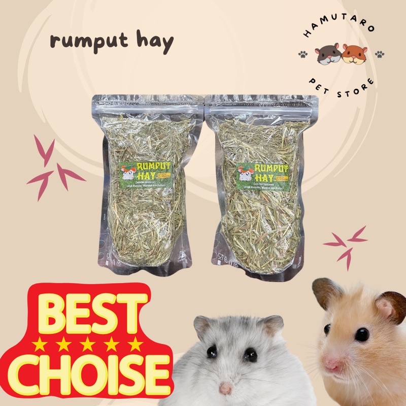 Rumput Hay ( alfafa hay ) Makanan Kelinci marmut hamster