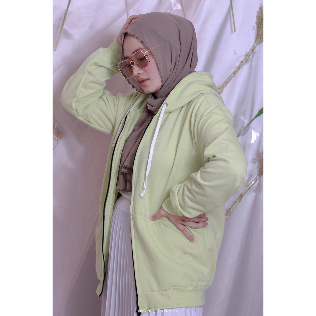 SONYA JAKET Zipper HOODIE || SWEATER HOODIE WANITA #SON