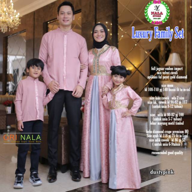 Set family luxury/set family/pakaian wanita