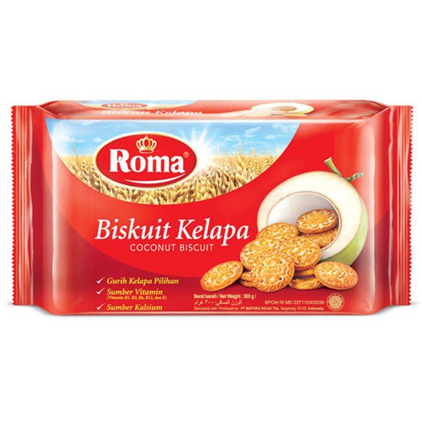 

Roma Biscuit Kelapa 300 Gram