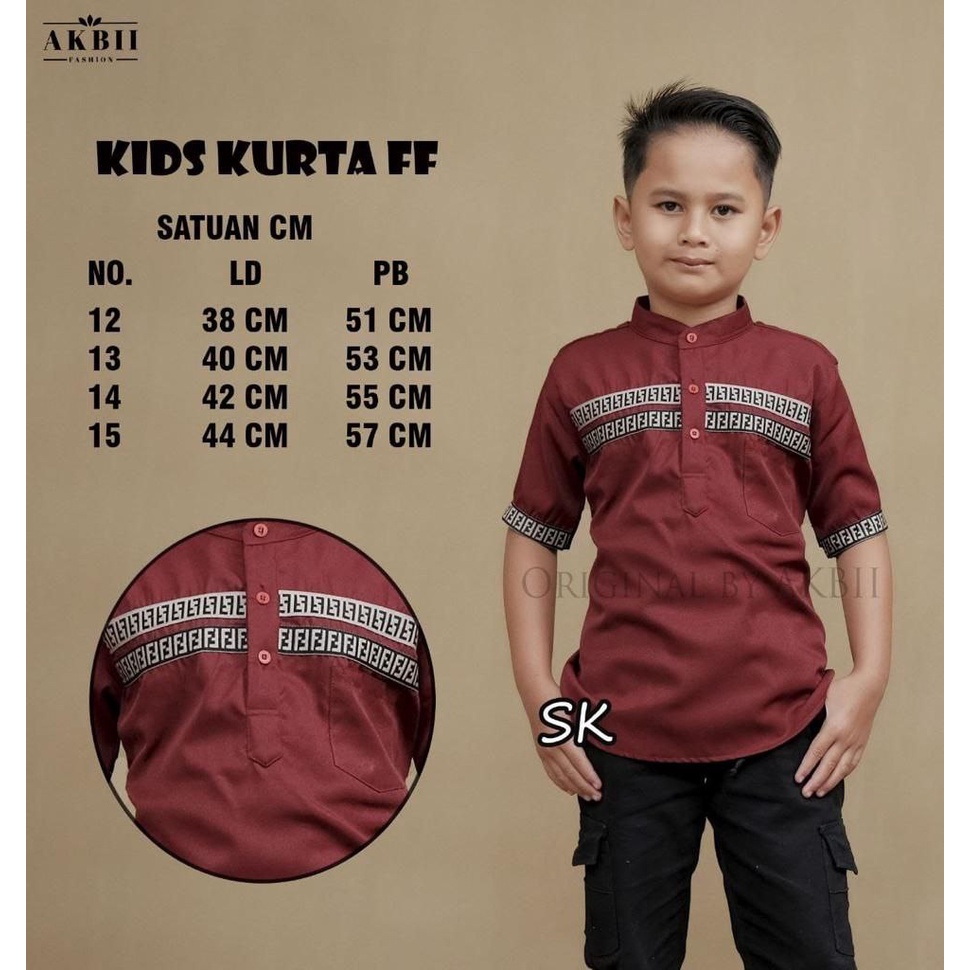 Baju Koko Anak Laki Laki Material Catton Adem Serap Keringat M L XL XXL