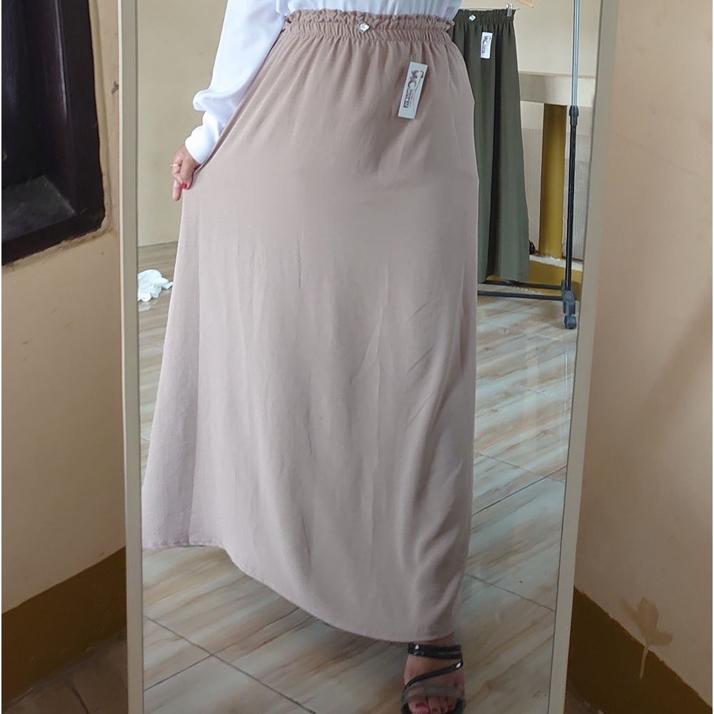 COD Real Pict✅ ROK ANGGUN POLOS ~ CRINCLE AIRFLOW PREMIUM / All Size REMAJA DEWASA L/XXL &amp; Warna Pilihan bawahan kasual musllimah/outfit trendy/mayung semampai payung/exclisive