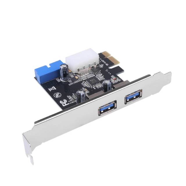Jual PCIE USB 3.0 2 PORT WITH 19 PIN HEADER FRONT PANEL / PCI EXPRESS ...