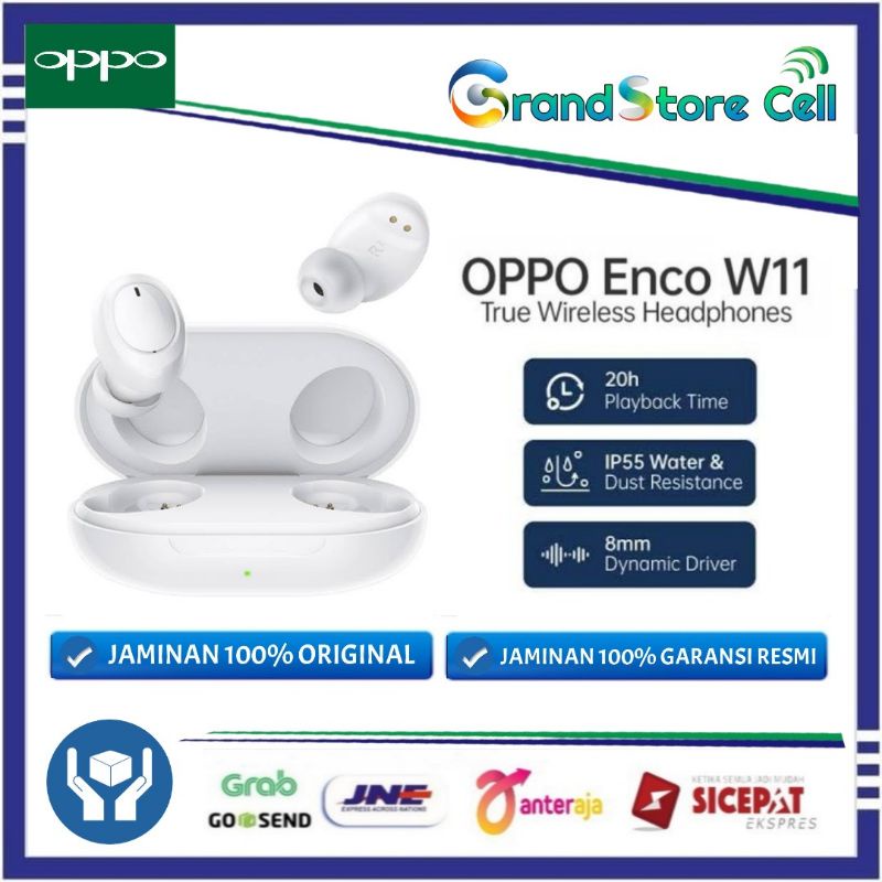 OPPO Enco W11 TWS Wireless Earphone Garansi Resmi OPPO