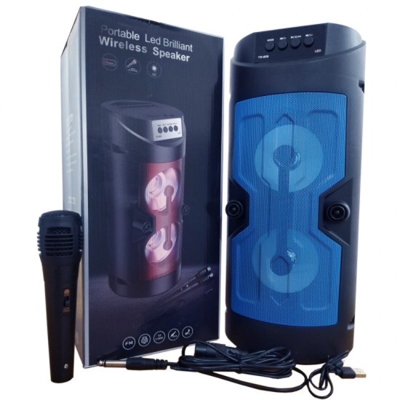 SPEAKER BLUETOOTH YD 809 MICROPHONE KARAOKE SALON WIRELESS DOUBLE BASS