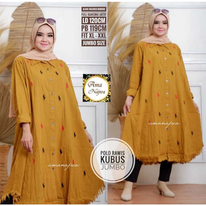 ATASAN JEANS WANITA 2022  MODERN  BAJU JEANS PEREMPUAN KEKINIAN TUNIK  DEWASA   TERMURAH TERBARU LEN