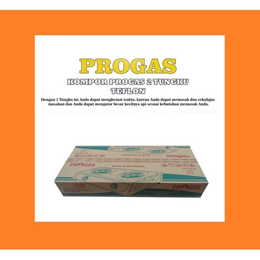 Kompor Gas 2 tungku PROGAS PG-269 - Kompor Gas 2 Tungku Murah Kaleng Progas - Kompor Kaleng 1 tungku PROGAS