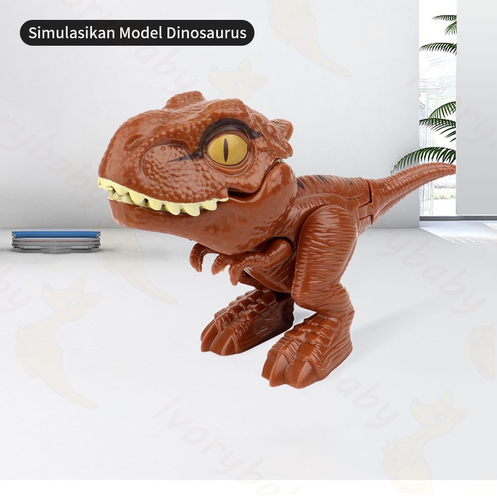 Ivorybaby mainan figure dinosaurus biting Gigit Jari Mainan bayi anak