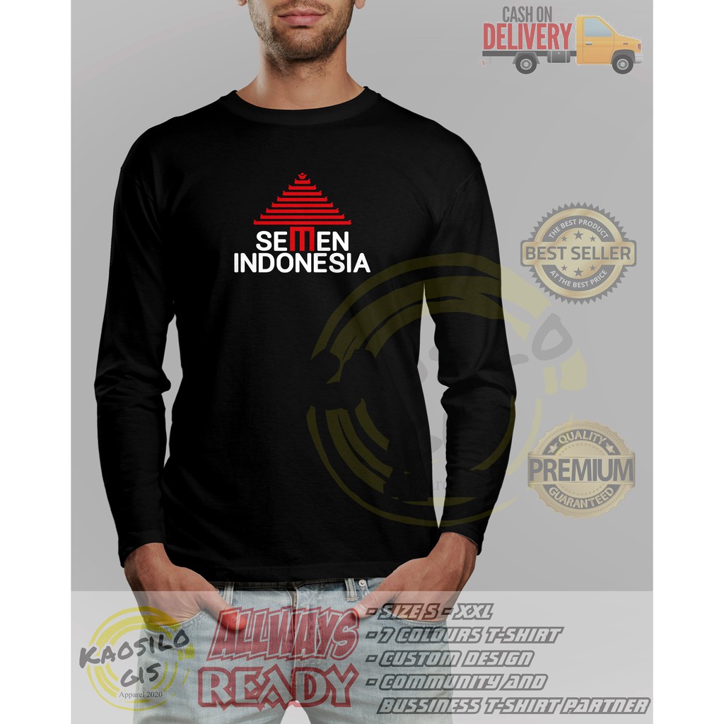 Kaos Lengan Panjang Semen Indonesia Perusahaan - Kaosilogis