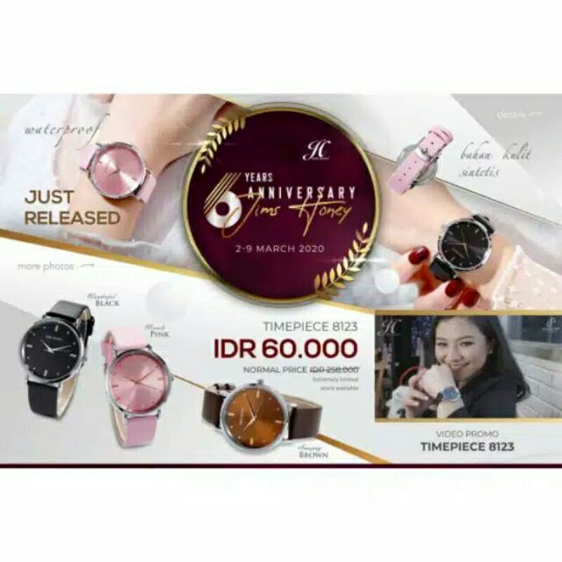Jam tangan 8123 jims honey
