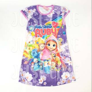 Daster Anak  Rainbow Ruby  Baju Tidur Anak  Murah Dress 