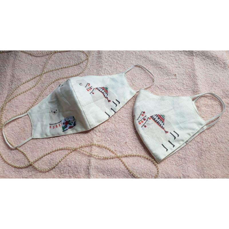 Masker Kain Bahan Katun Jepang Premium Motif Kindy