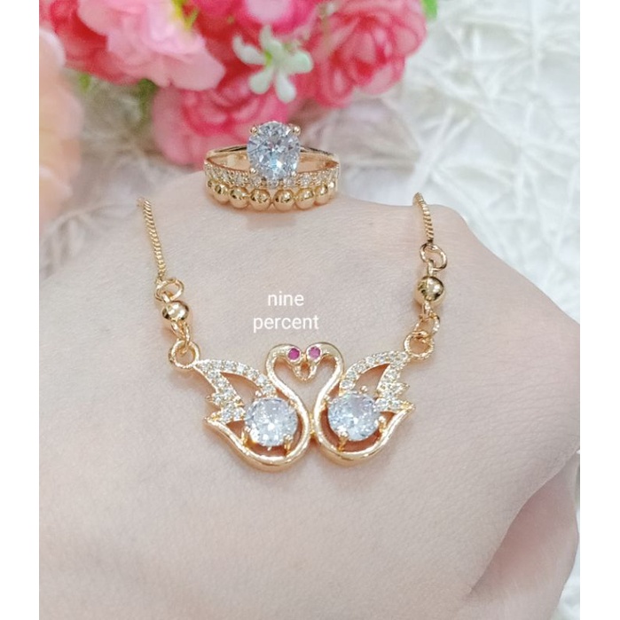 PROMO SET KALUNG WANITA XUPING GRATIS CINCIN