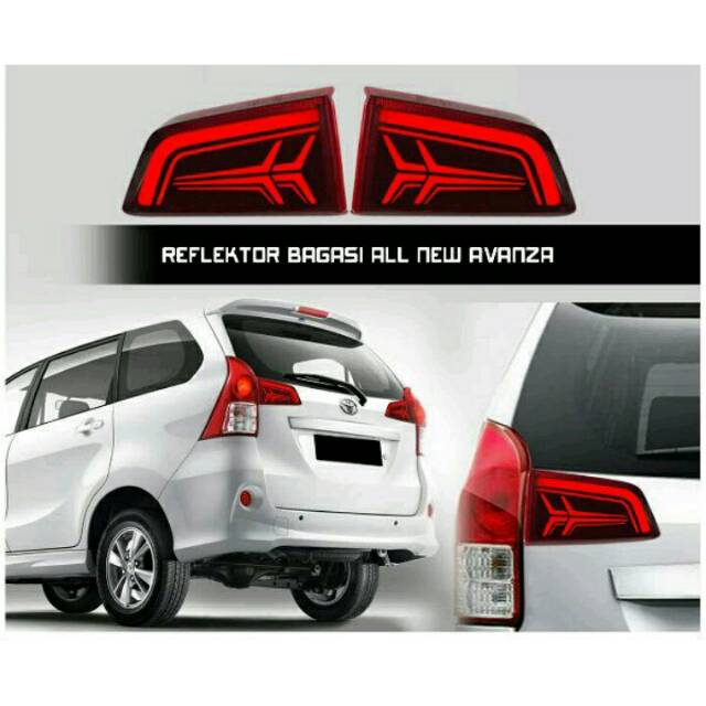 Reflektor pintu bagasi belakang all new avanza