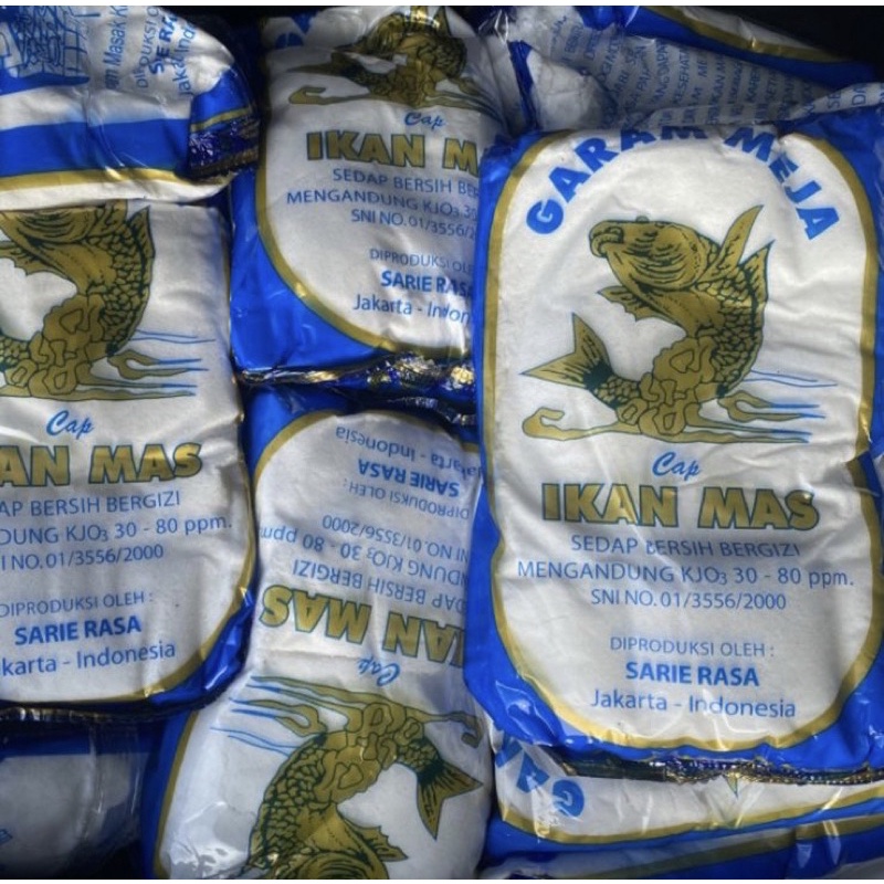 

Garam Meja Cap Ikan Mas 500gr