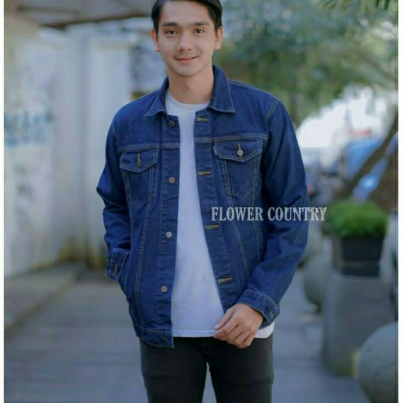 JAKET JEANS PRIA/JAKET LEVIS SANDWASH