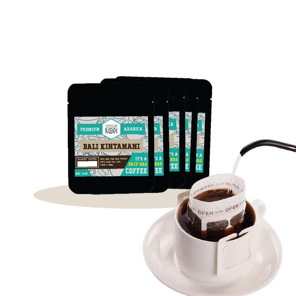 

Kopi Drip Bag Arabika Bali Kintamani 12 Gr - Isi 5 dan Satuan - Arabica Coffee - Kantong Kopi Instan Premium Praktis