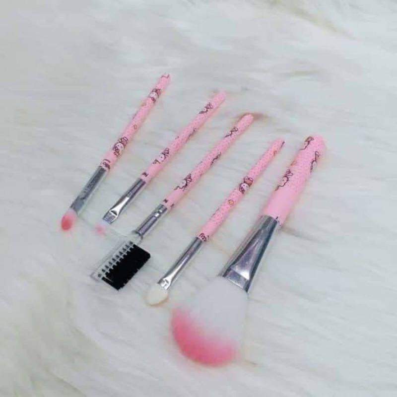 MAKEUP BRUSH KUAS SET 5 IN 1 KARTUN [SWEETSPACE]