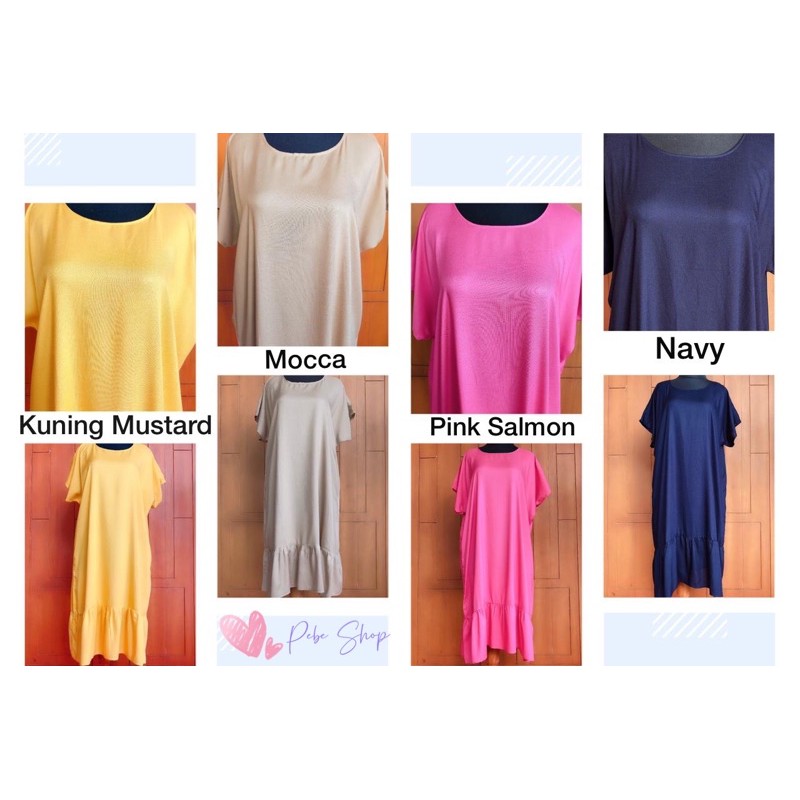 GROSIR/ECER/LUSIN DASTER RAYON RUFFLE POLOS