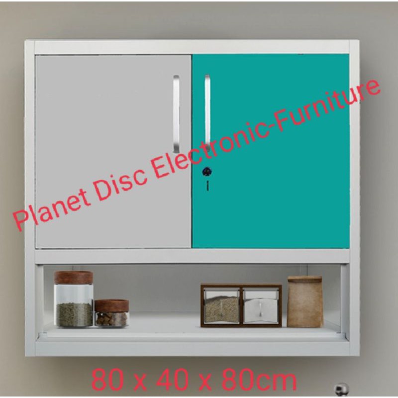 Kitchen Set Besi 2 pintu  Lemari Sayur Bagian Atas  Lemari Gantung  Rak Piring  Lemari Makan Rak gan