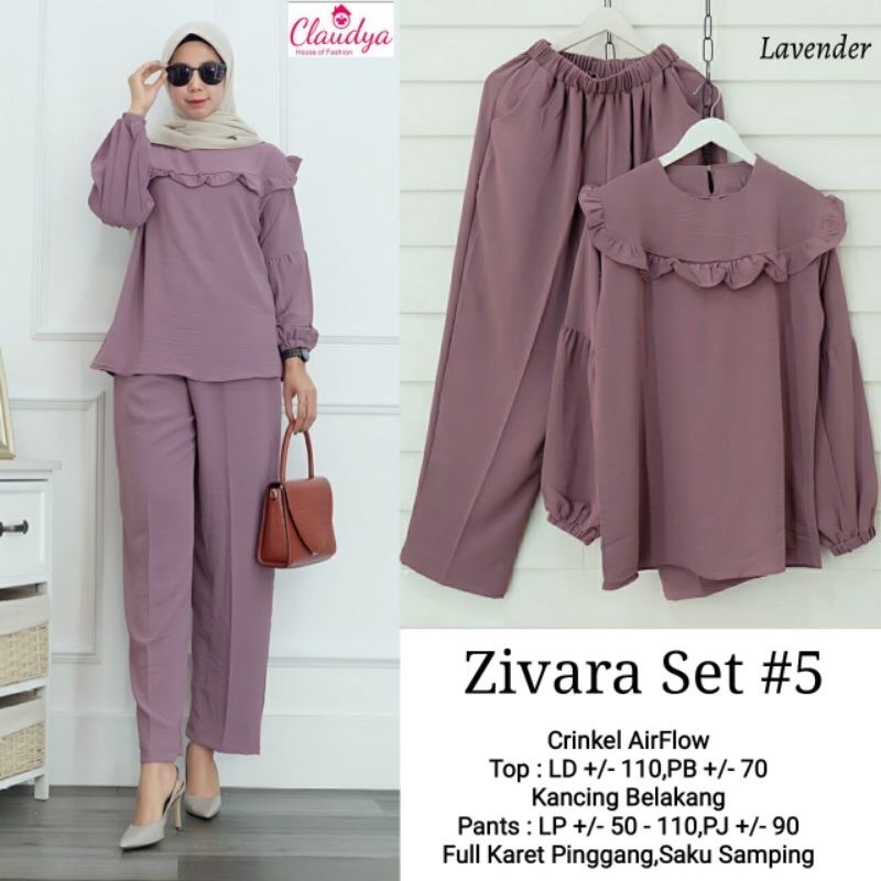 Setelan Zivara Set # Setelan Wanita terbaru / hits