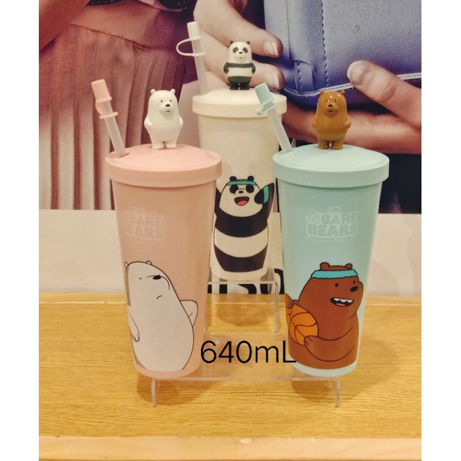 botol minum we bare bears miniso