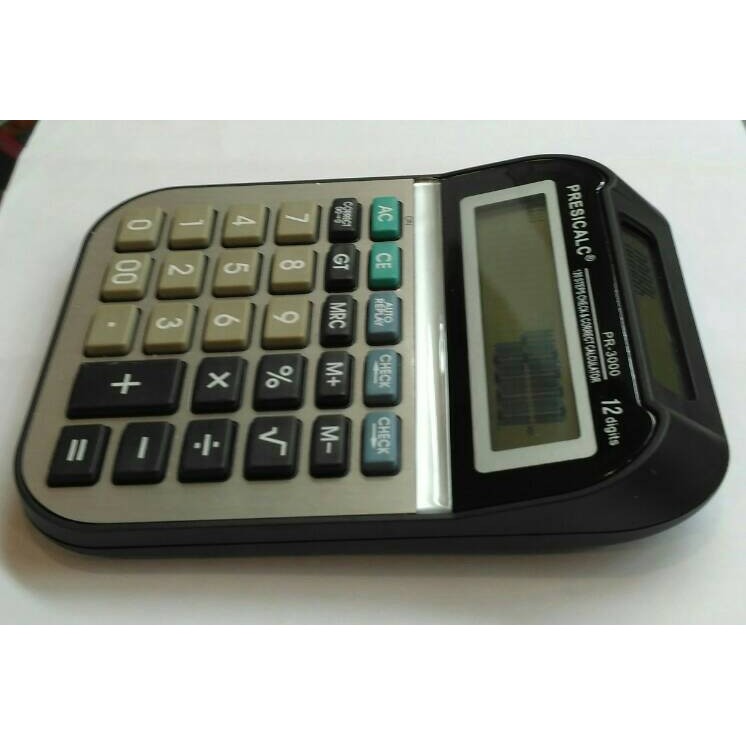 

Kalkulator Kasir / Toko / Warung 2 Layar PR3000