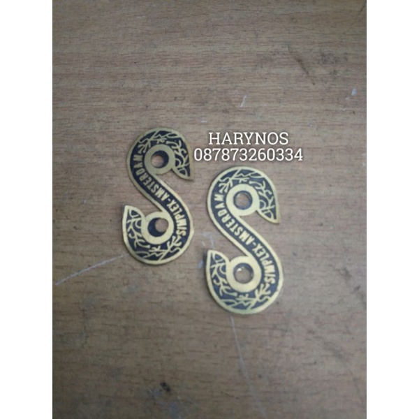 plat slebor simplex merk slebor simplex emblem sepeda onthel simplex