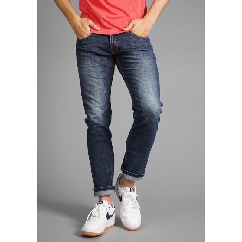 Celana Lois Jeans Original SVS008C Selvedge Slim Fit Stretch