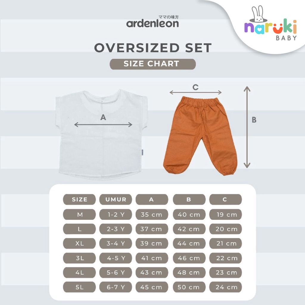 Ardenleon Oversized SET Kids Arden Leon Setelan Kasual Anak