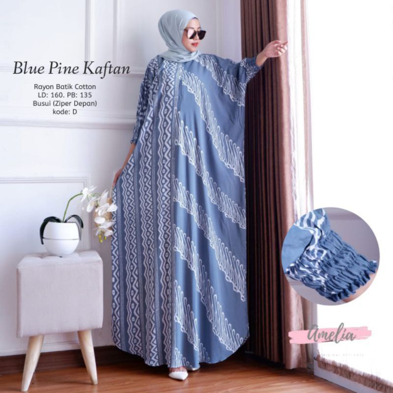 Tiara Kaftan | Kaftan Wanita Jumbo Rayon Gamis Dress Kaftan Batik Kekininan Bigsize LD 170 Valencia