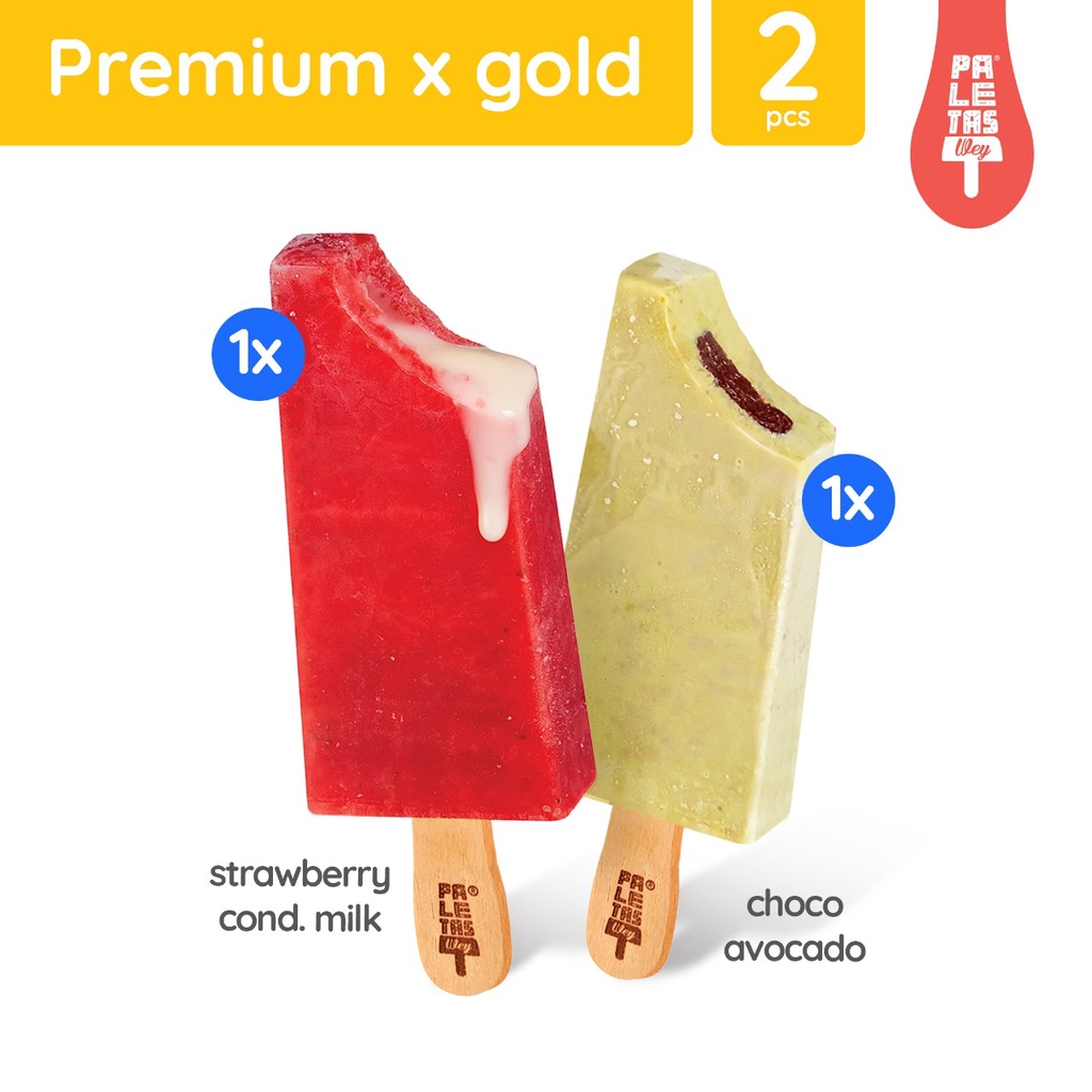 

Es Krim Paletas Wey 1 Pcs Choco Avocado 1 Pcs Strawberry Cond. Milk