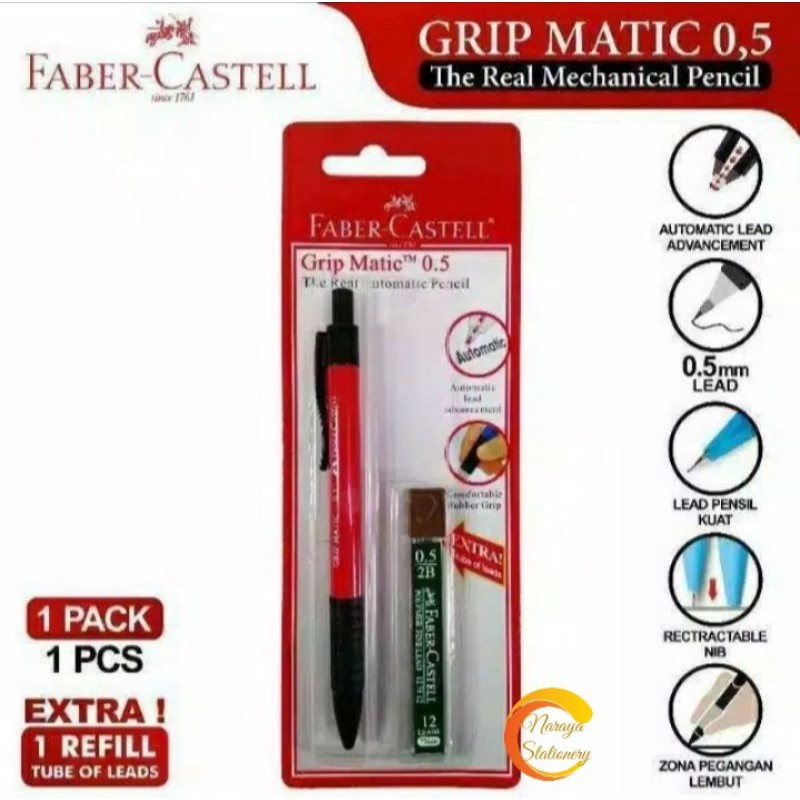 

Pensil mekanik 0.5 mm 2B Opaque/Mechanical pencil free refill