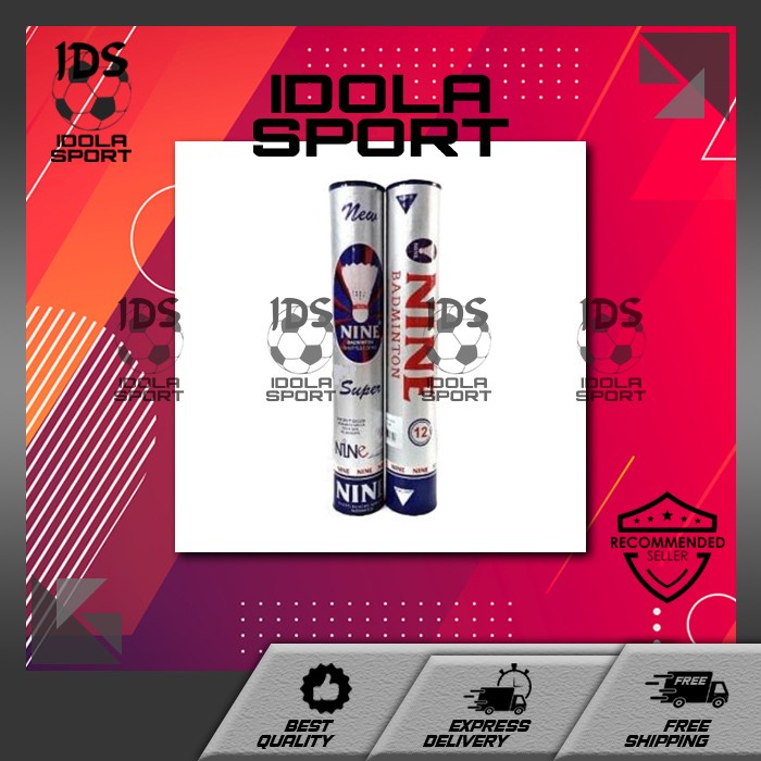 Cock shuttlecock kok badminton NINE SILVER SUPER / NINE HITAM ORIGINAL 100%