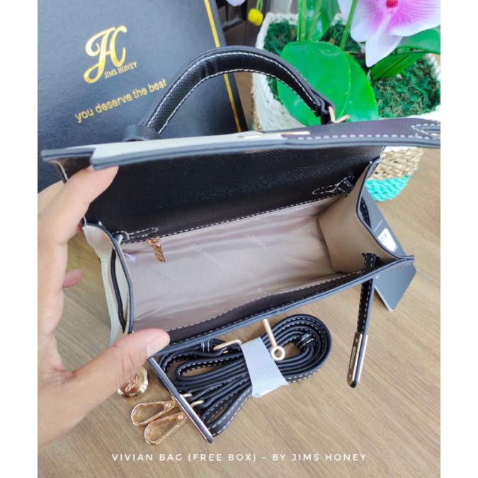 VIVIAN ❤️ GRATIS BOX ❤️ BAG JIMSHONEY 2 WARNA TAS DAYLI HARIAN PESTA KONDANGAN TERBARU