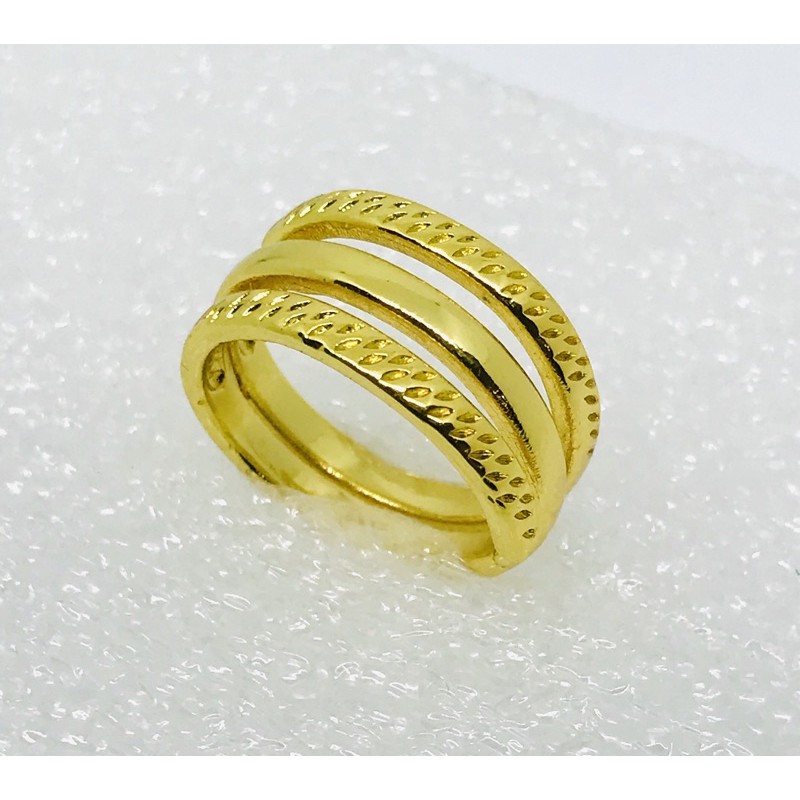 cincin wanita //cincin spiral//cincin lapis emas //perhiasan//cincin